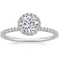 925 Sterling silver moissanite engagement rings